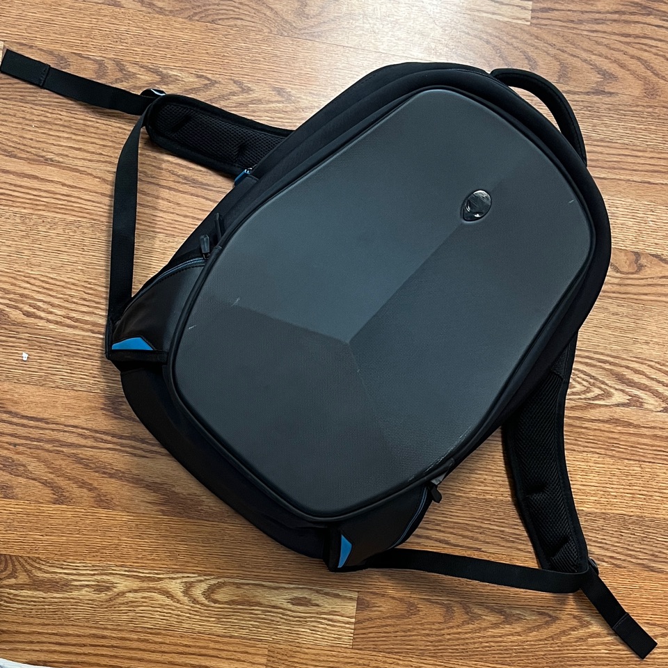 Alienware Black And Blue Backpack